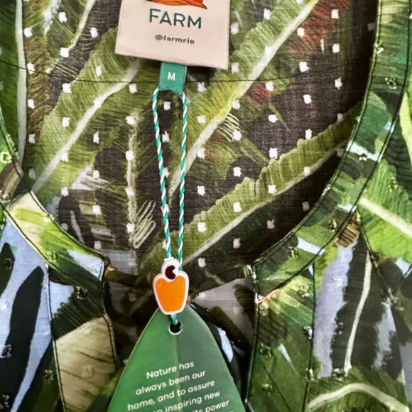 FARM RIO - Blue Amazonia Forest Mini Dress - NWT - Picture 2 of 5